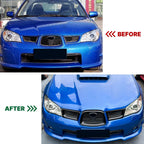 Front Bumper Grill Grille Set for Subaru Impreza WRX STI (2006–2007)