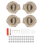 Set of 4 Inner Door Handles for Jeep Commander (2006–2010) Painted Tan