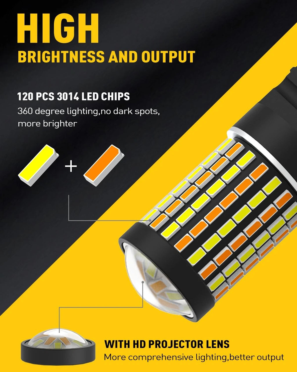 2X 3156 3157 LED Turn Signal Lights for