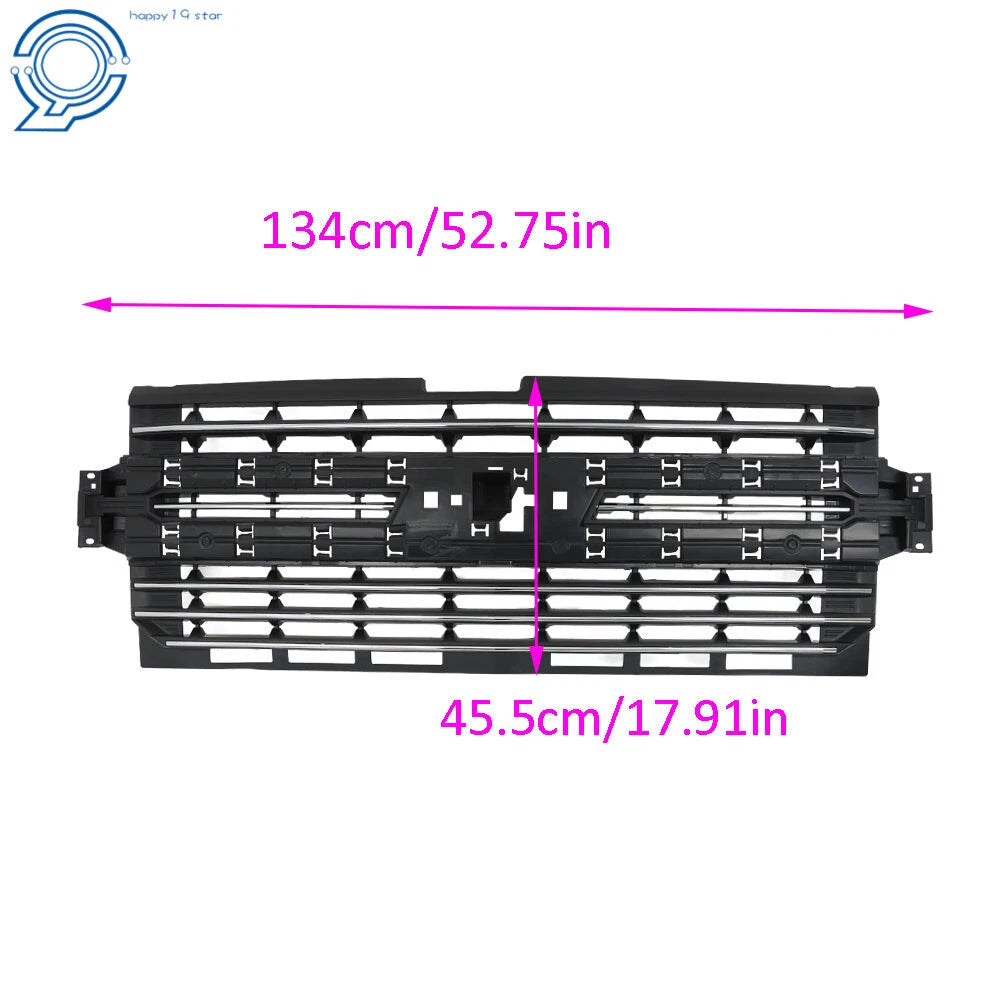 Front Bumper Upper Grille for Chevrolet Silverado 1500 (2019–2021)