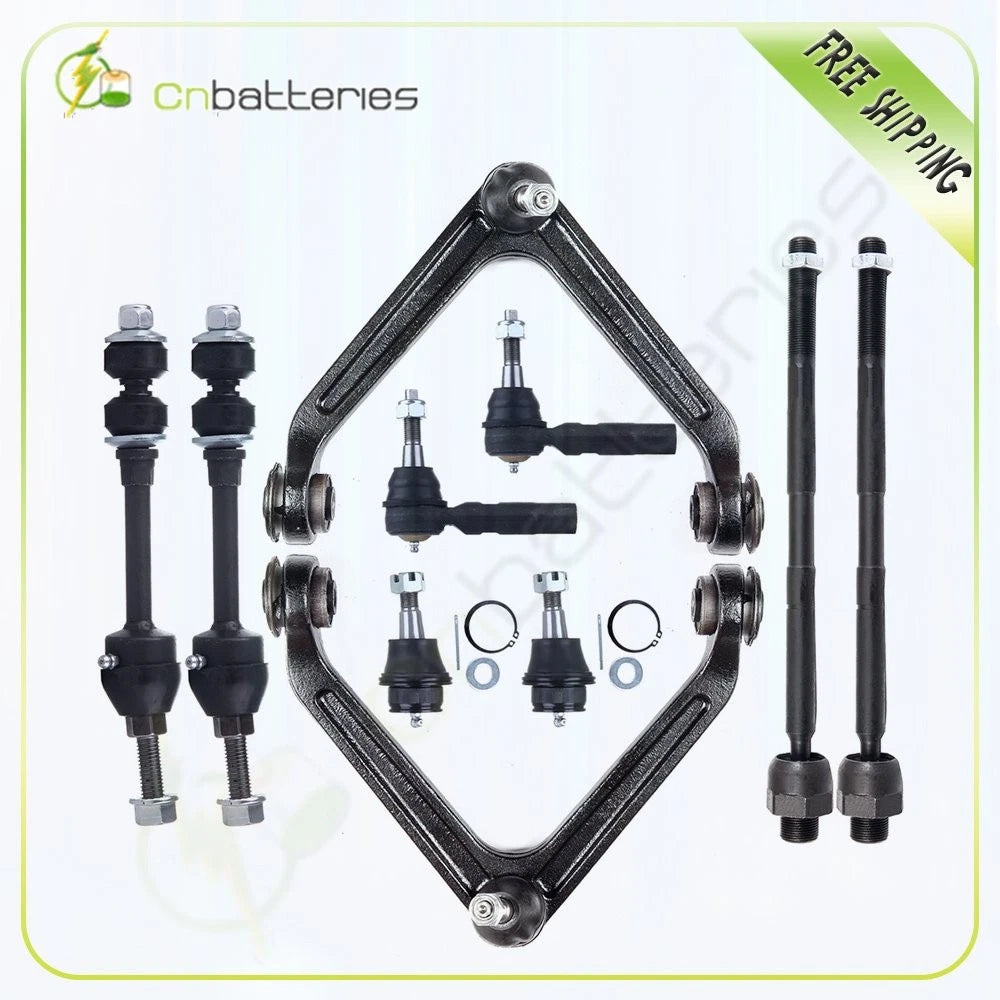 10PC Control Arm Ball Joint Stabilizer Rods Kit for Dodge RAM 1500 (2002–2023)
