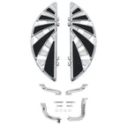 Chrome Driver Floorboards Mount Bracket for Harley Touring Road Glide (14-24)