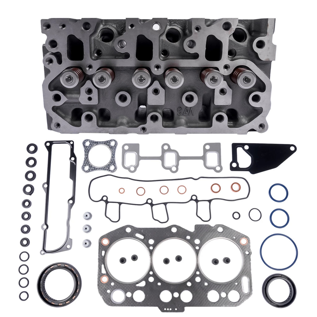 Complete Cylinder Head Assembly & Gasket Set for Yanmar Engine