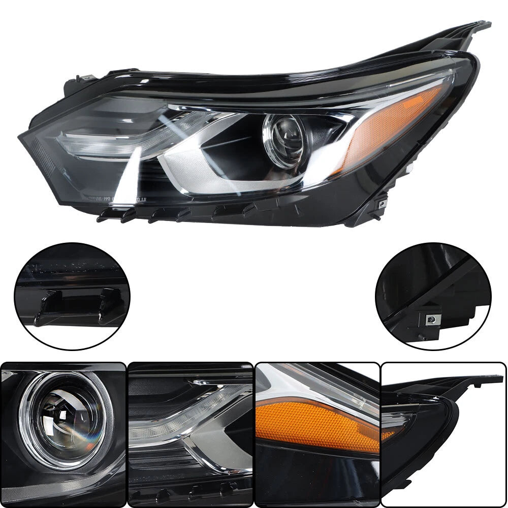LED DRL Headlight for Chevy Equinox (2018–2021) Left Side Clear Housing