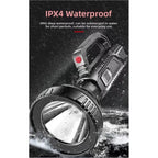 LED Flashlight 1000LM for Boats (Rechargeable, IPX4)