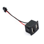 Double-Layer Female Type C Charging Socket for