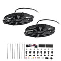2X 12" Universal Push Pull Slim Cooling Fan Assembly for Radiator (12V)