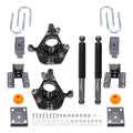 2" Front 4" Rear Drop Kit for GMC Sierra 1500 2WD (1999–2006) Spindles Shocks Brackets
