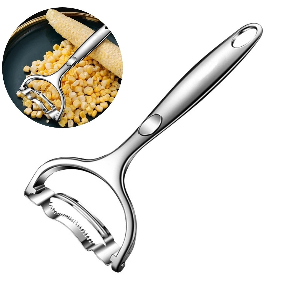 Corn Peeler for Kitchen Stainless Steel Kernel Stripper