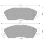 Front Disc Brake Pads Set for Nissan Pulsar N16 (2000 - 2005)
