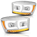 LED DRL Chasing Signal Projector Headlight for Dodge Ram (2006–2009)