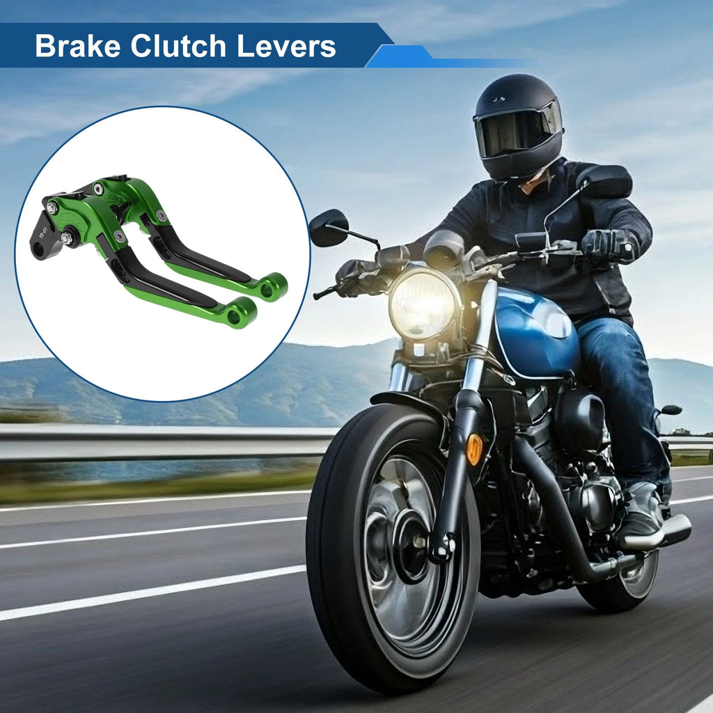 Adjustable Brake Clutch Levers for Honda X11 (1999–2002) Green Black