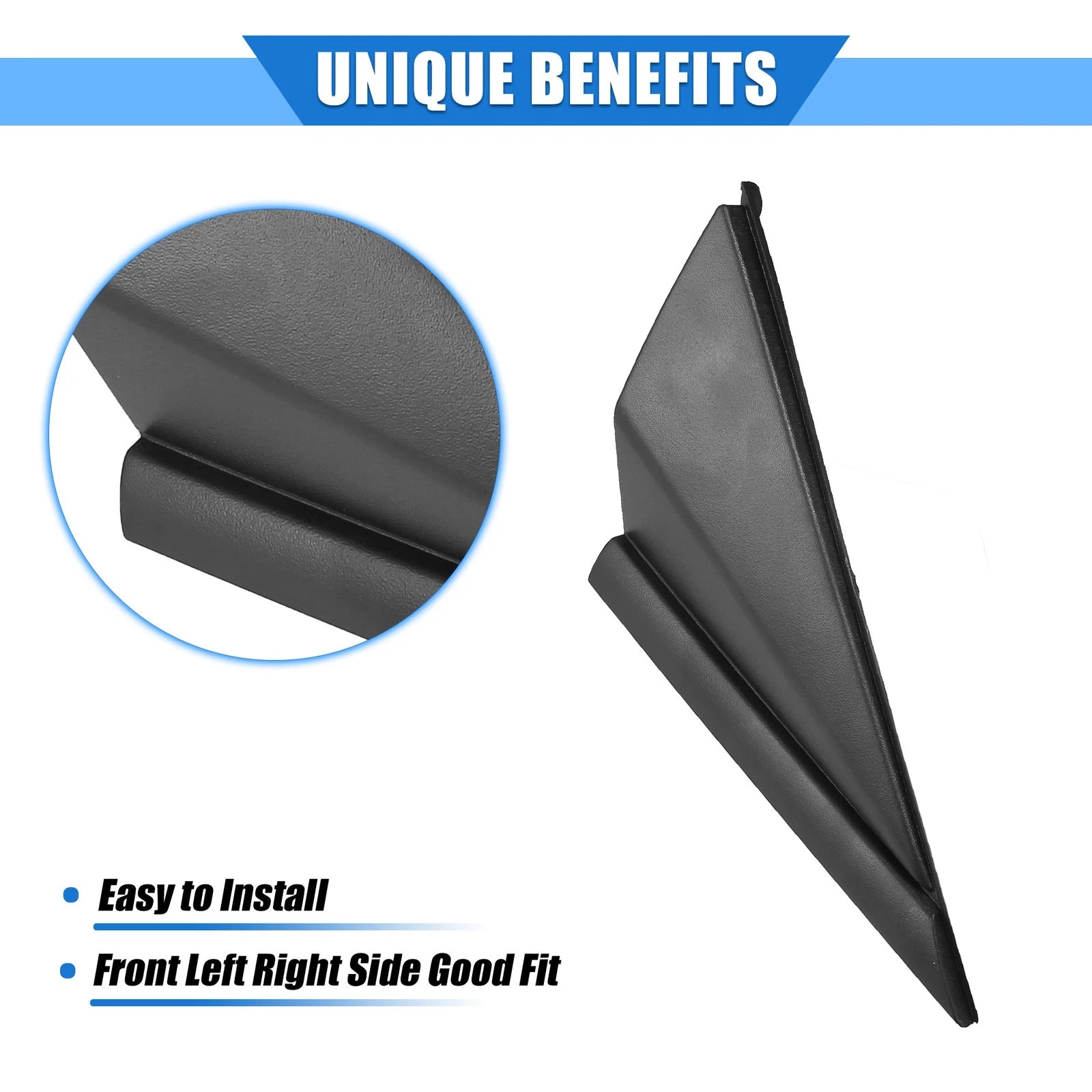 2X Mirror Corner Triangle Fender Cover for Hyundai Elantra (2014–2016)