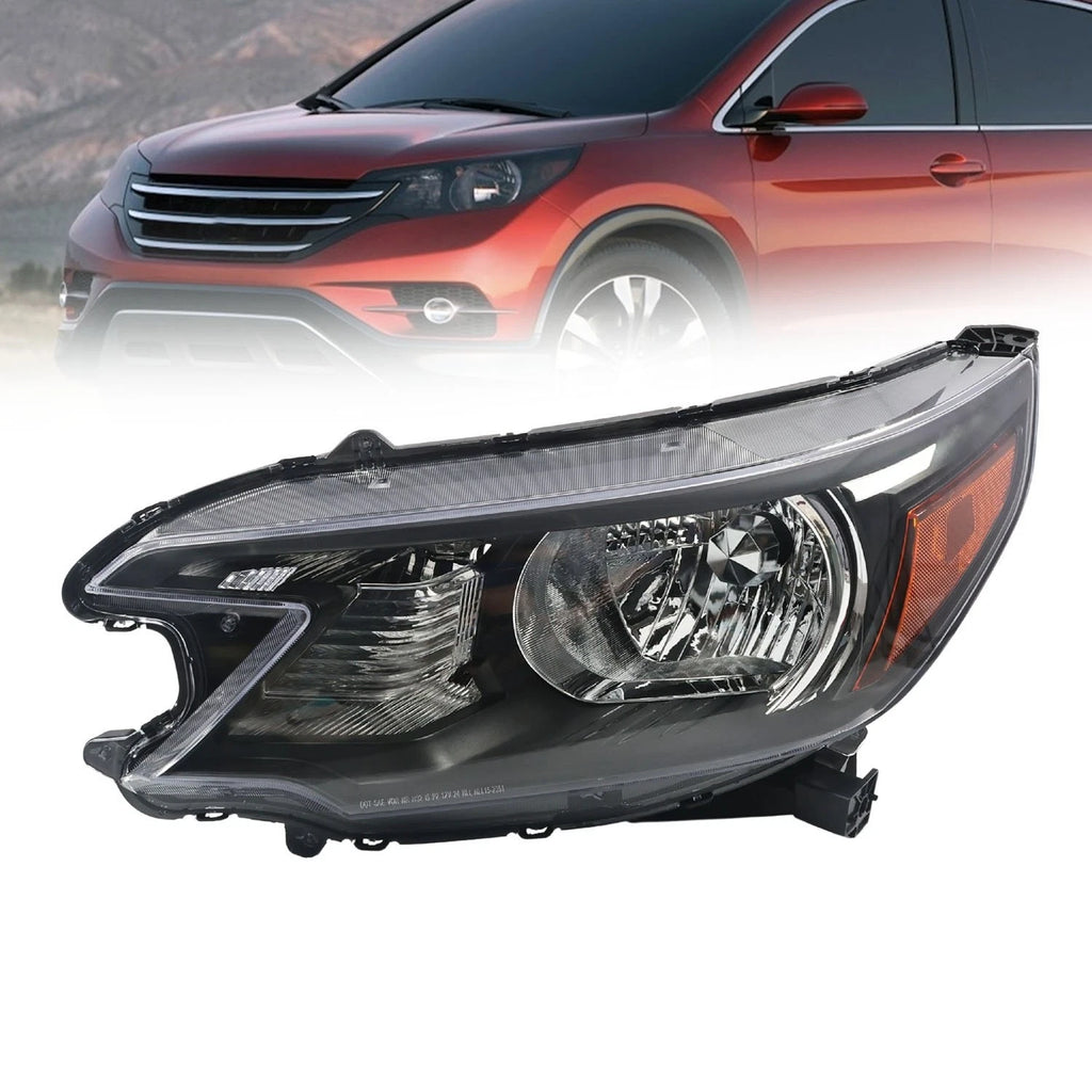 Halogen Left Driver Side Headlight for Honda CR-V (2012–2014)