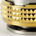 NRG Quick Release Steering Wheel Adapter for Universal Vehicles (Gun Metal/Gold)