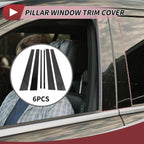 6 Pcs Black Door Pillar Window Trim for Lexus LX (1998-2007)