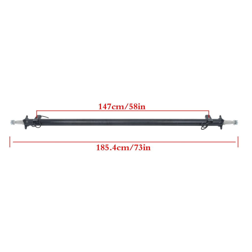 Trailer Axle Beam with Idler for 3500 lbs Trailers (73" Hub Face)