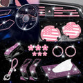 Rhinestone Car Interior Decor Set for Women Girls for All Makes (–)