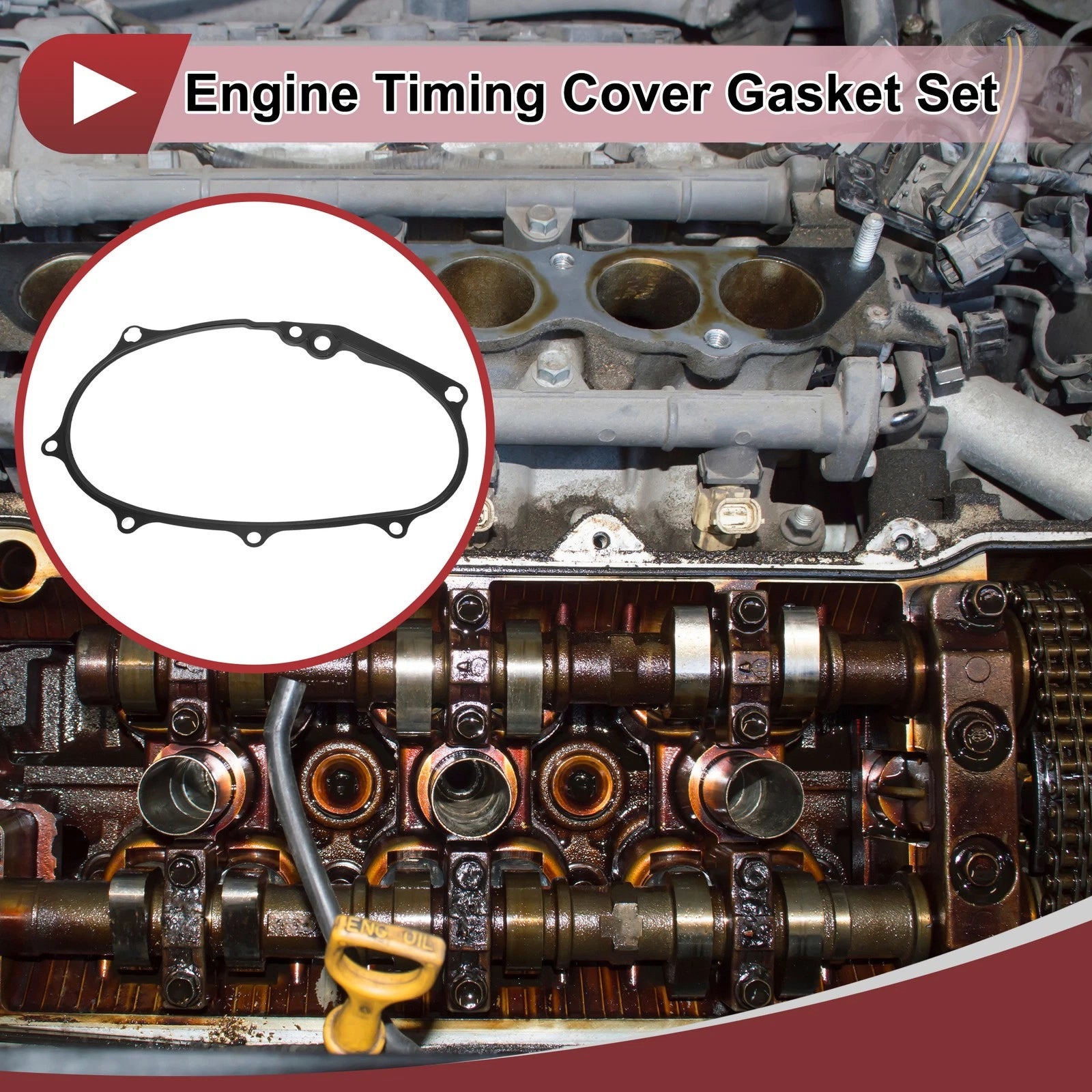 Engine Timing Cover Gasket Set for Audi A3 2.0L L4 (2006–2008)