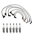 Denso 8mm Wire Set & 6 Iridium TT Spark Plugs Kit for Ford 3.0 V6