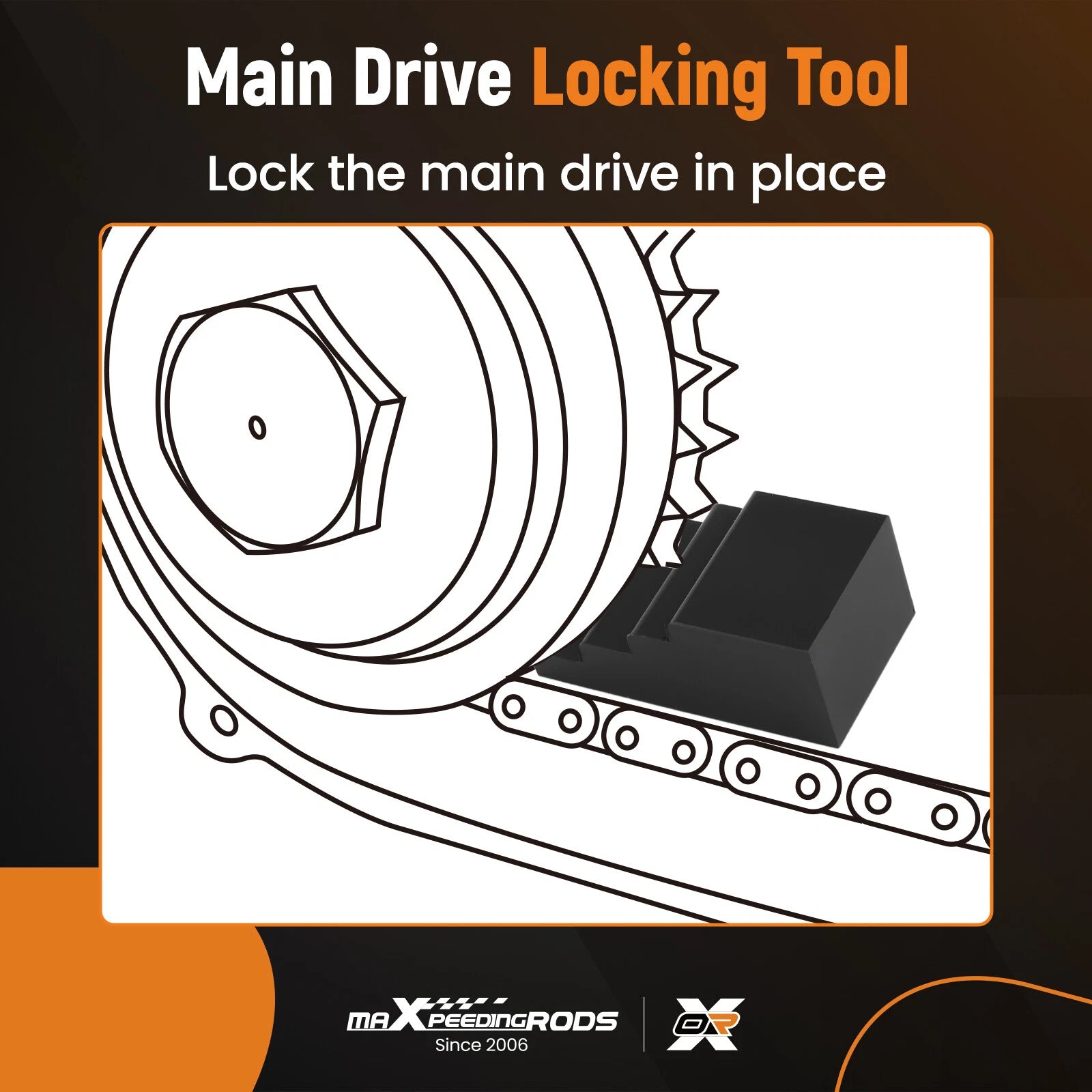 Mainshaft Sprocket Wrench & Primary Drive Lock Tool for Harley Davidson Big Twin