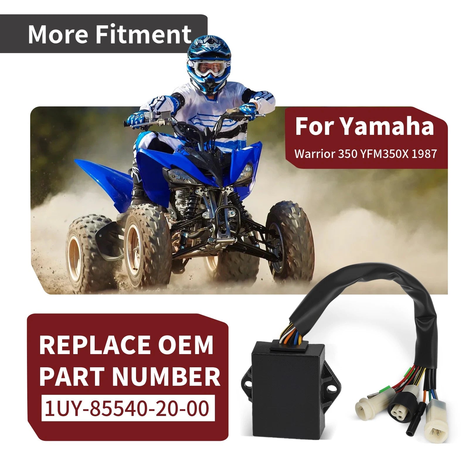 CDI Box Ignitor for Yamaha Warrior YFM350X (1987) # 1UY-20, 1UY-85540-20-00