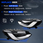 2X LED Headlight Assembly for Tesla Model X Plaid (2022–2024)