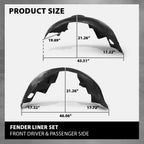 Front Fender Liner Inner Splash Shield for BMW 745i 750i 760i (2002–2008)