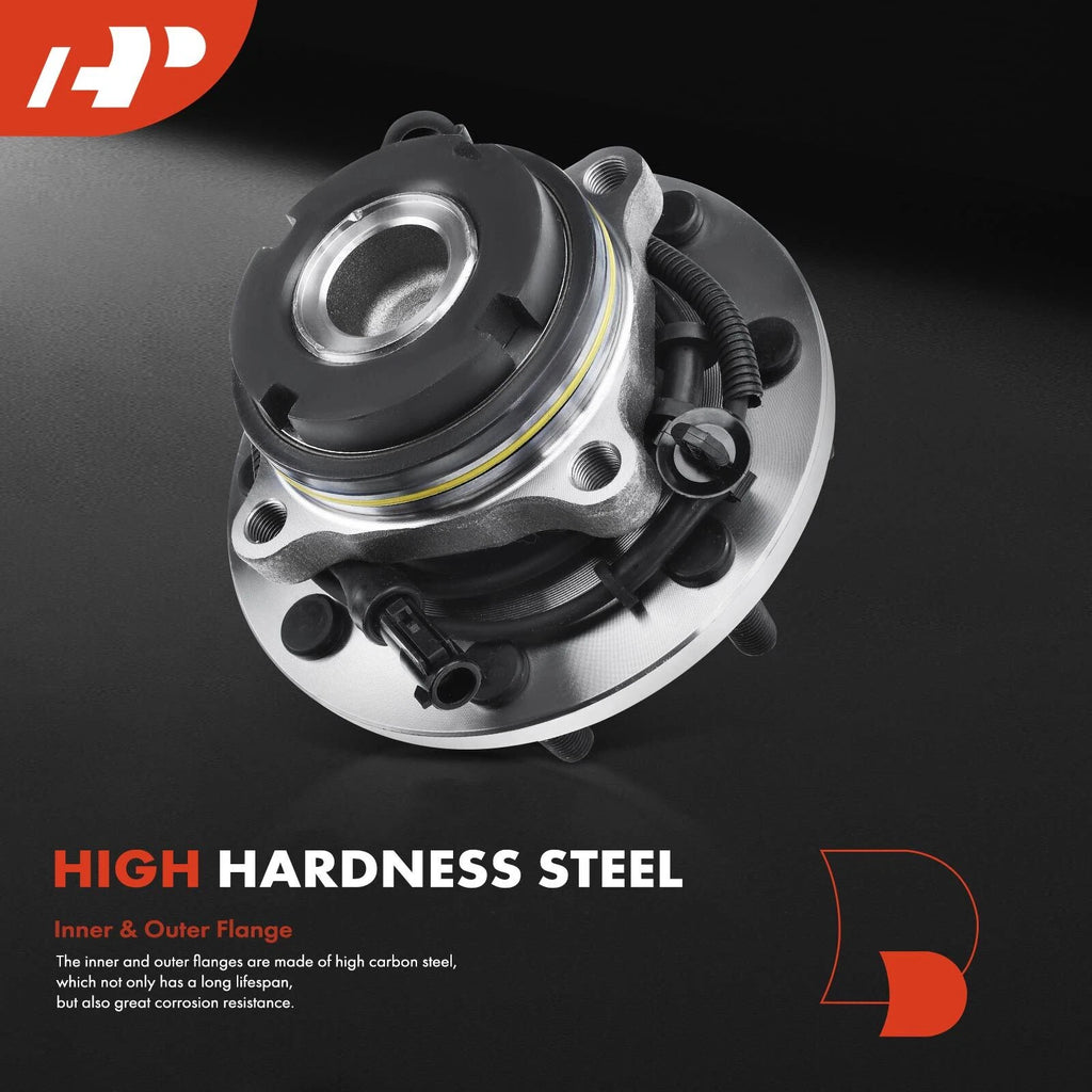 2X Front Wheel Hub & Bearing Assembly for Ford F-350 Super Duty (1999–2004)