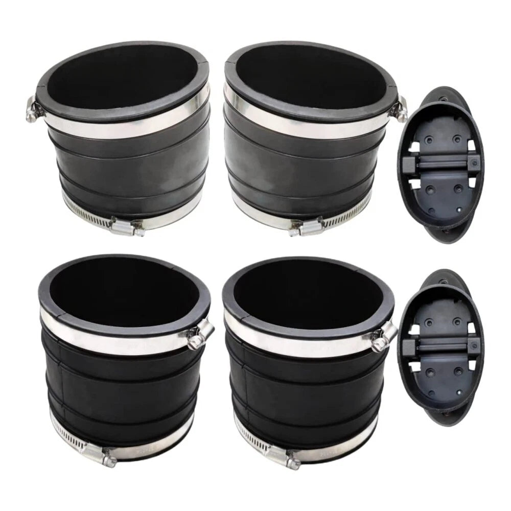 Y Pipe Exhaust Bellow Hose Kit for Mercruiser V6 V8 (18-2746T, 18-2748T)