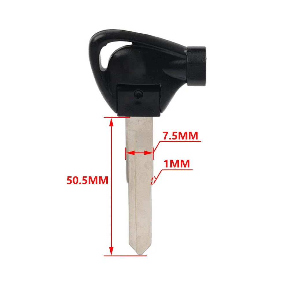 BLK Right Ignition Key Blank Shell Case for Yamaha Motorbike Scooter