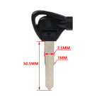 BLK Right Ignition Key Blank Shell Case for Yamaha Motorbike Scooter