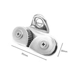 Cam Pulley Rope Clamp for Boat Fairlead Sailing Kayak Canoe (85mm x 38mm)