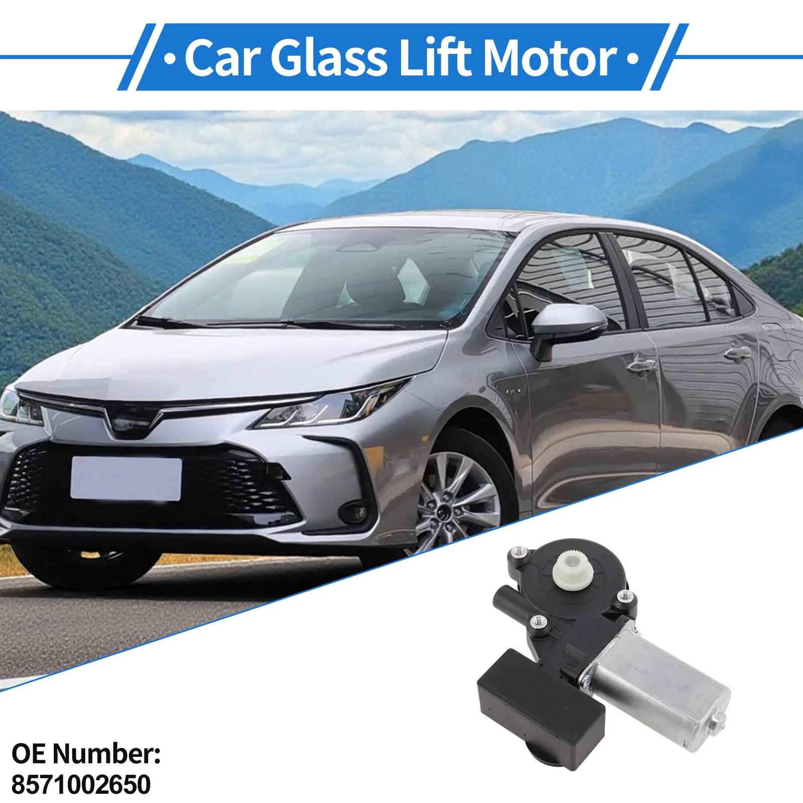 Front Right Power Window Regulator Lift Motor for Toyota Corolla (2003–2008)