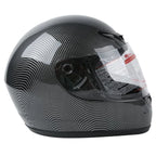 Carbon Fiber Flip Up Full Face Motorcycle Helmet S~XL