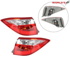 Set of 2 Outer Tail Lights for Toyota Corolla (2014–2016) Red Clear