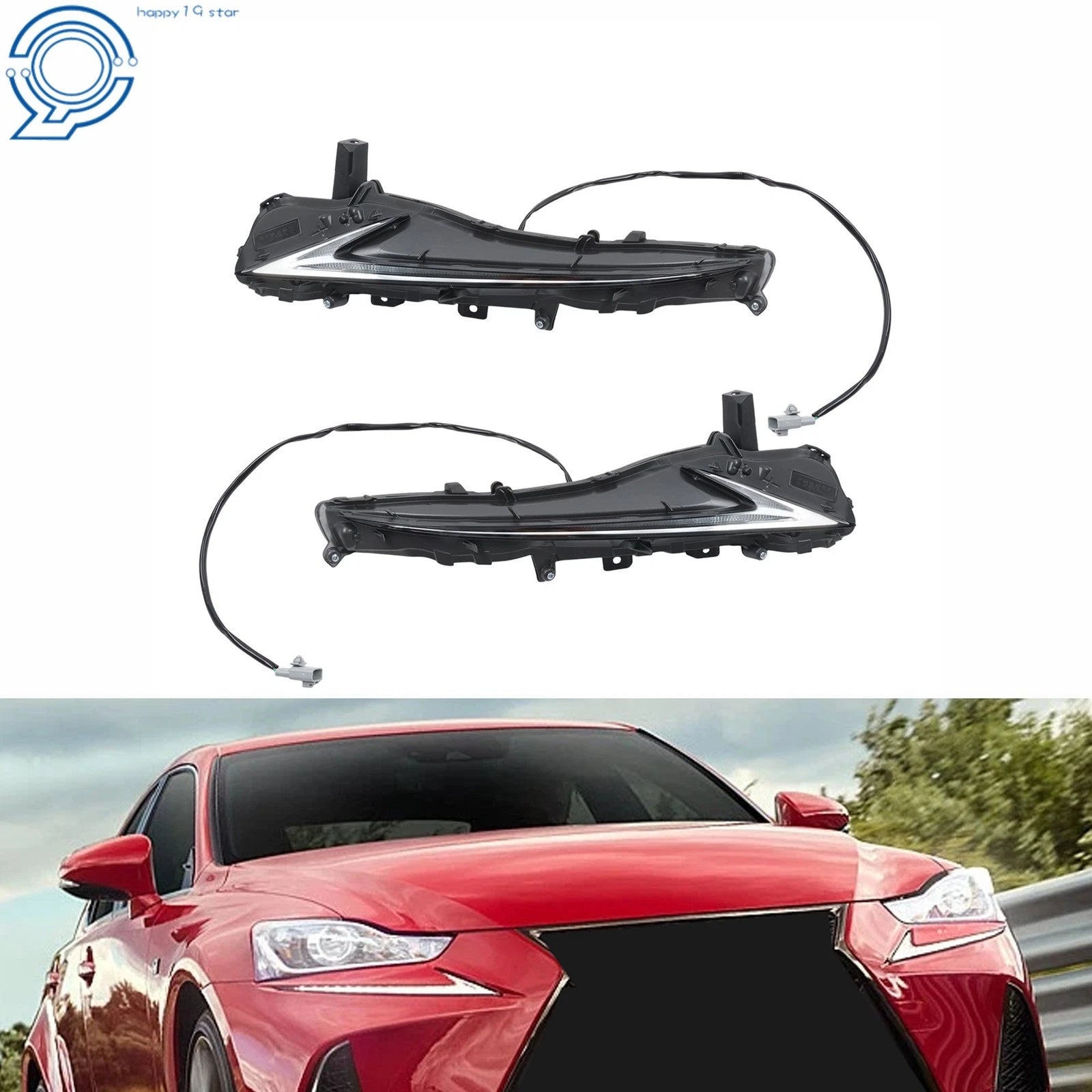 Pair of LED Daytime Running Lights for Lexus IS300/IS350 (2017–2020)