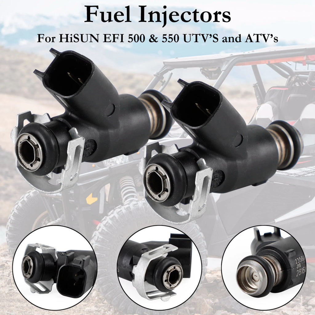 2X Fuel Injector 28160355 16400-004C-0000 for HiSun EFI UTV550 MSU500 HS500