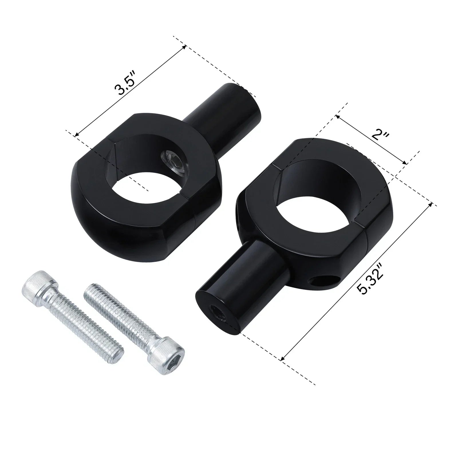 3.5in Rise Handlebar Riser for Harley Dyna Softail Sportster