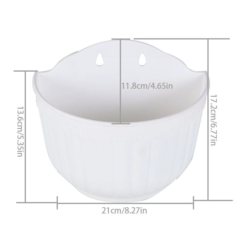 Set of 2 Wall Hanging Planters for Indoor Outdoor Use