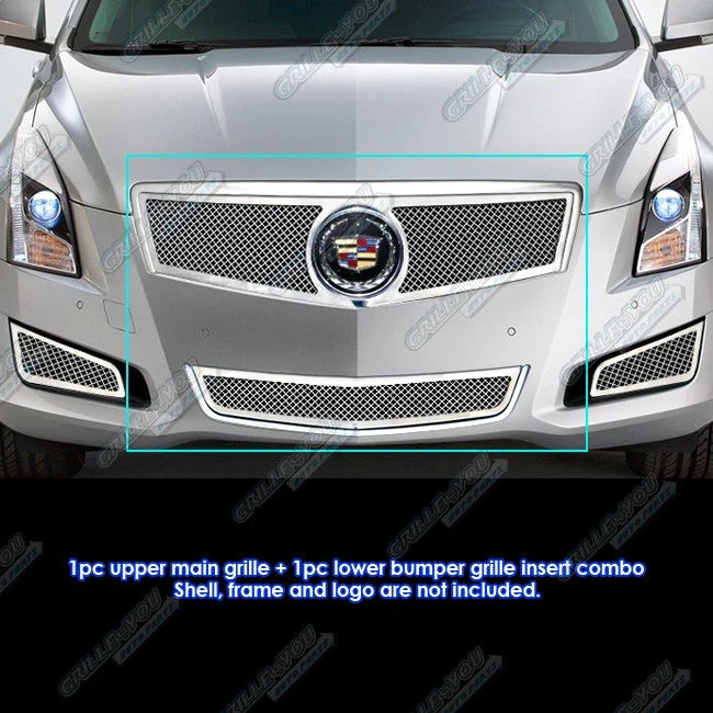 Stainless Steel Bolt Over Mesh Grille for Cadillac ATS (2013–2014)