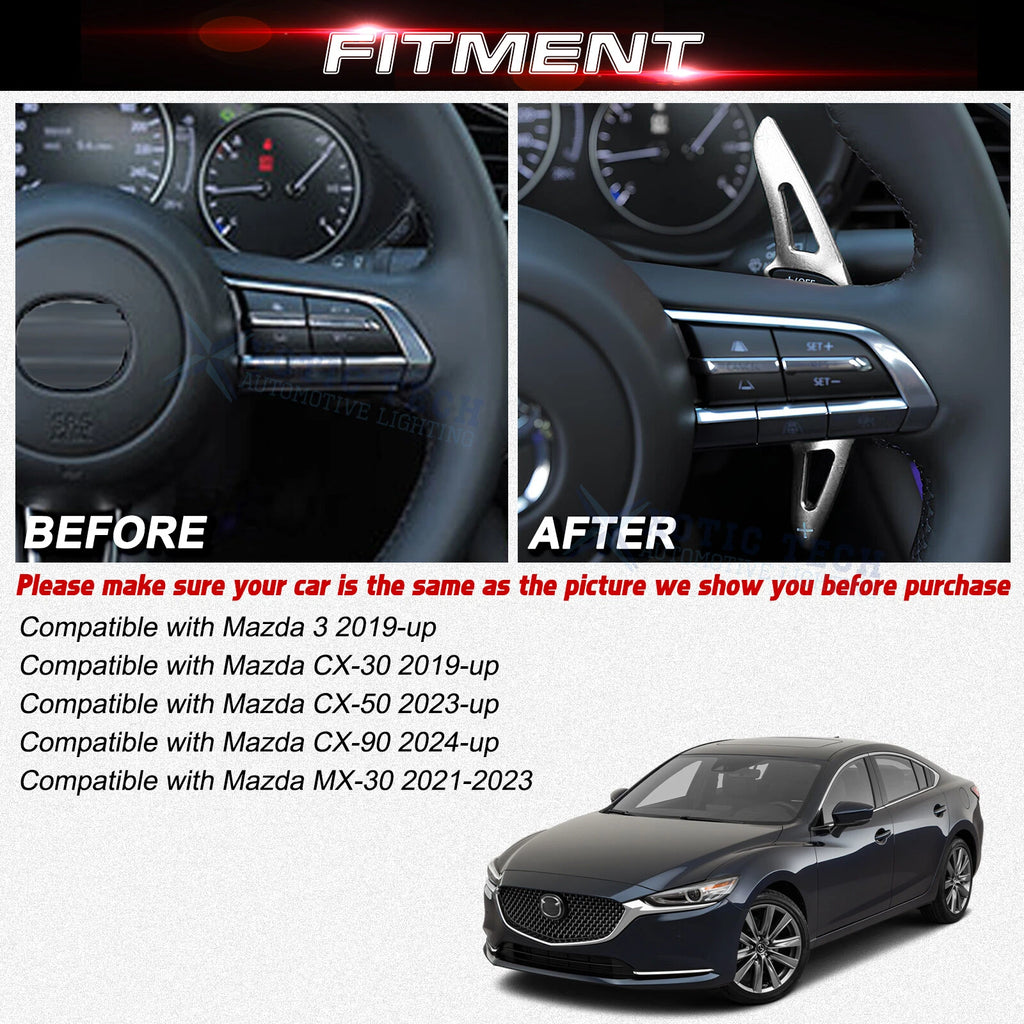 Paddle Shifter Extension for Mazda 3 (2019-2024) CX-30 CX-50 MX-30