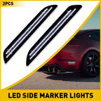 2X White LED Rear Marker Side Lights for Ford Mustang (2015–2022)