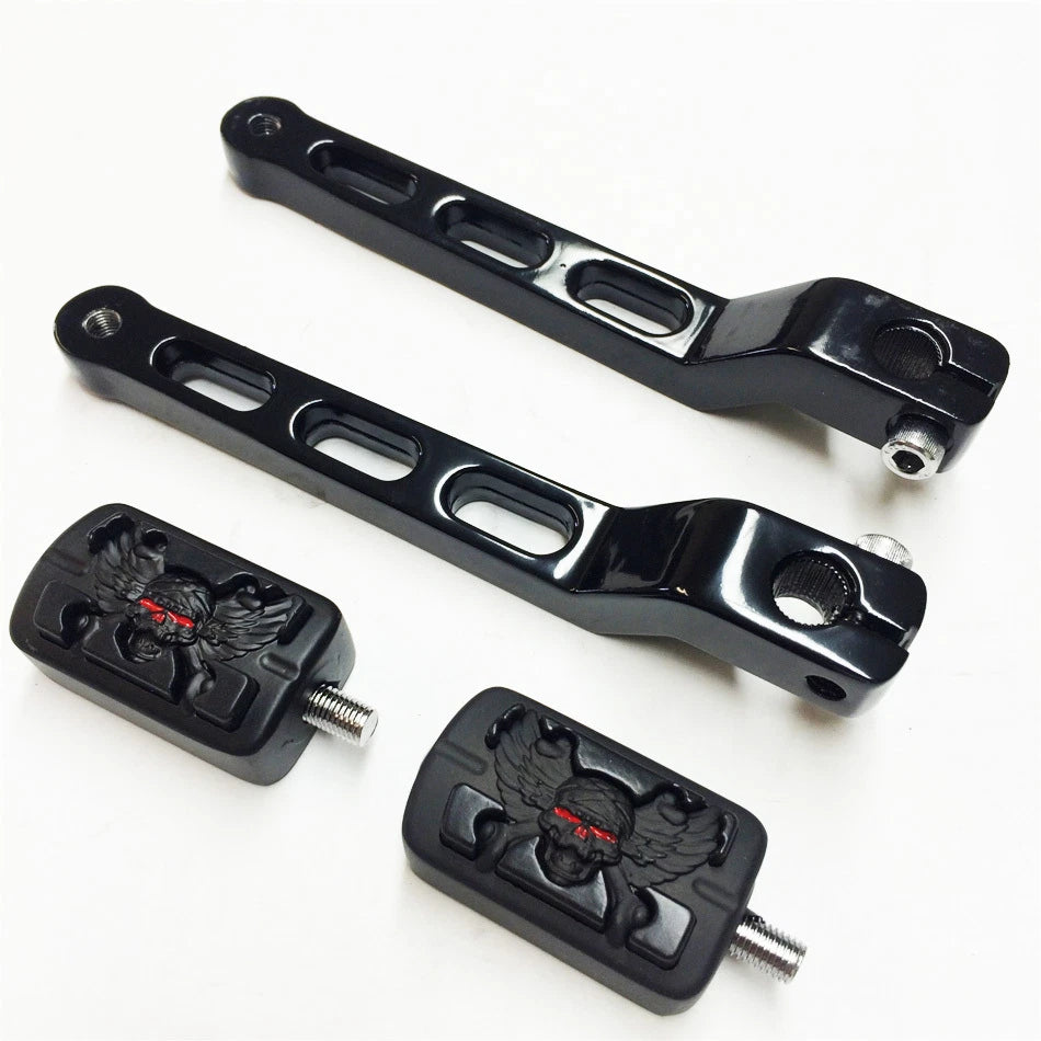 Gear Shift Skull Foot Lever Pegs for Electra Glide FLTS (2000–2023)