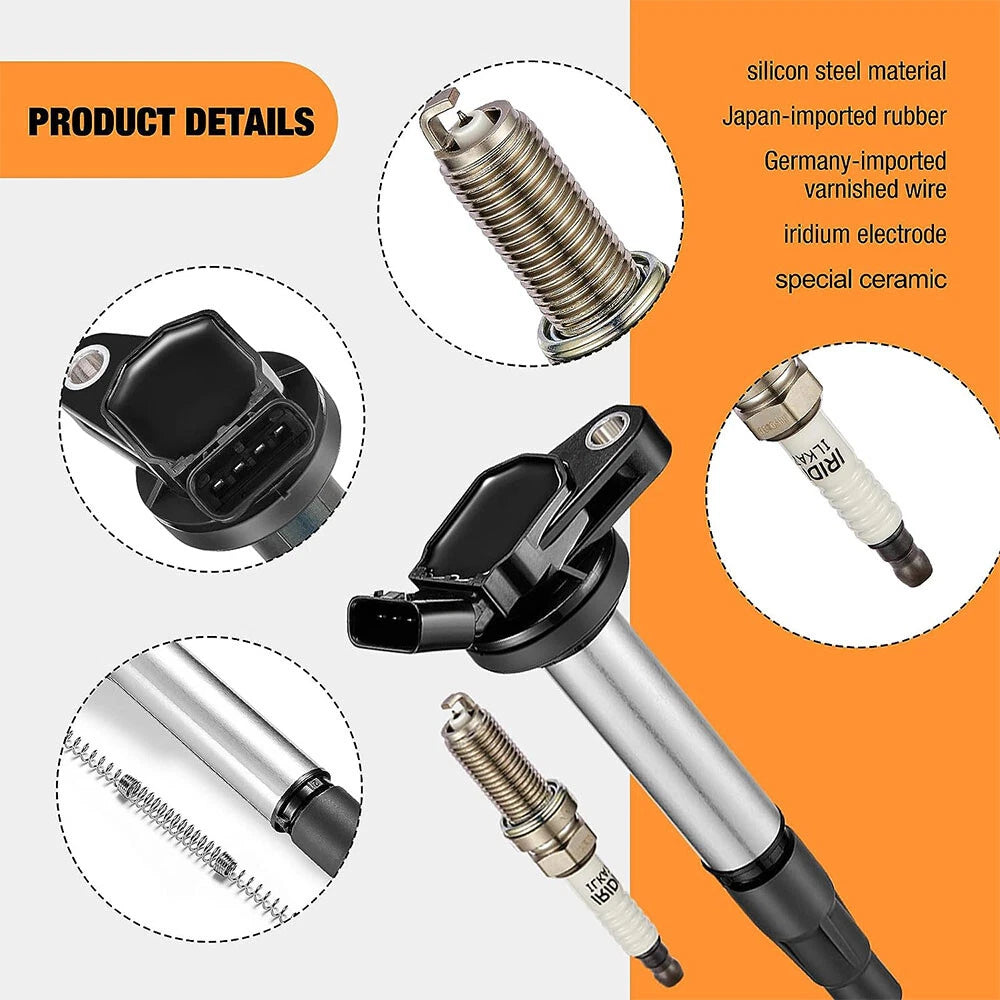 Set of 4 Ignition Coils for Toyota Prius (2010-2015)