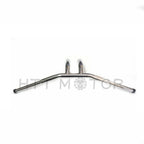 1-1/4" Flat Chrome 6" T-Bar Handlebars for Harley FLD (2012–2016) FXDB (2006–2017)