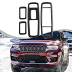 Carbon Fiber / 4 x / Door Switch Panel Trims for Jeep