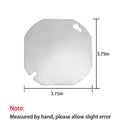 Set of 4 Stainless Steel 4 Inch Octagonal Blank Plate Covers for Wiring Boxes