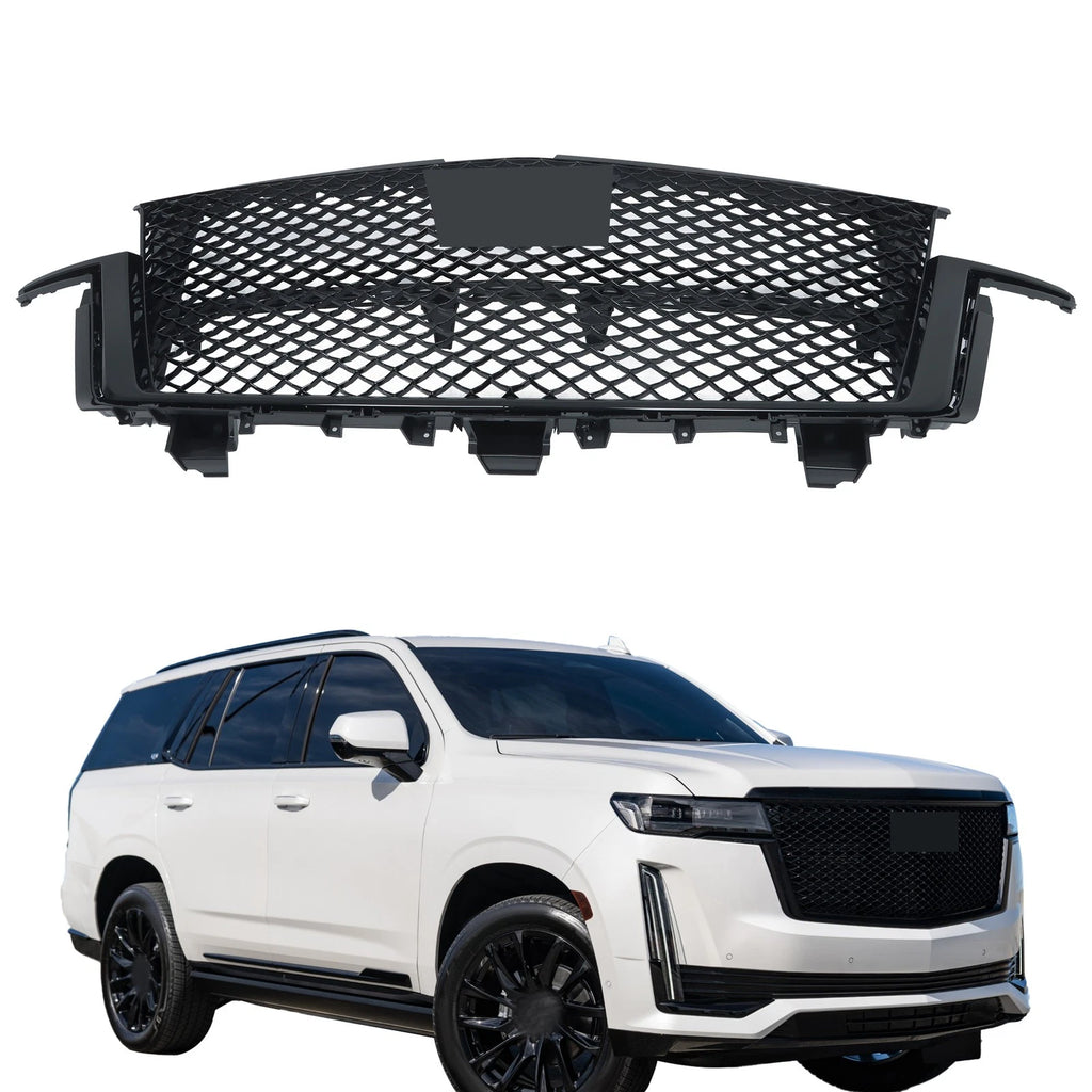 Front Grille Assembly for Cadillac Escalade (2021-2023) Gloss Black