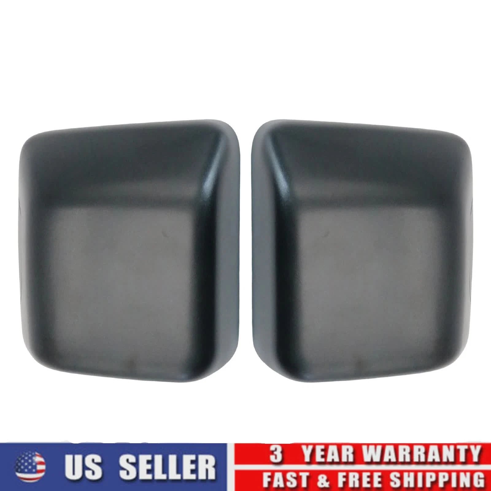 2X Black Mirror Cover Cap Trim for Jeep Gladiator (2020–2025)